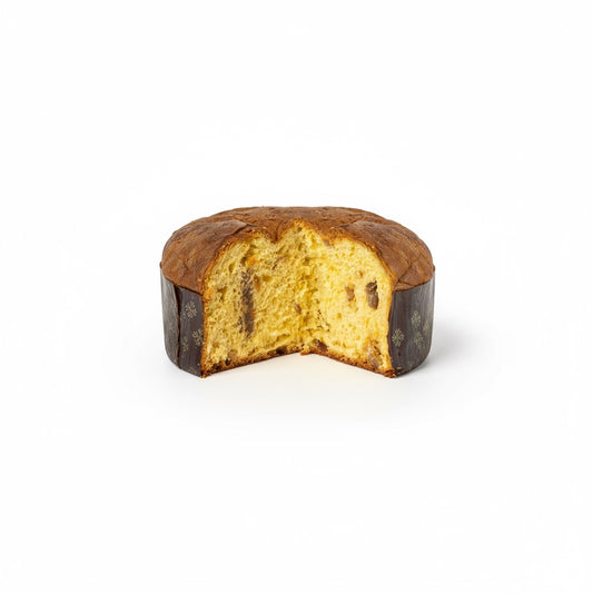 Panettone marrons glaces incartato a mano