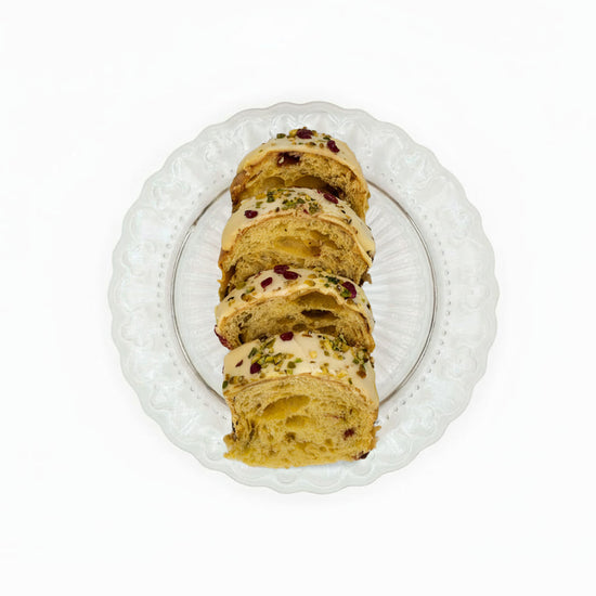 Pan del chiostro pistacchio e lampone