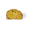 Panettone mit Matcha-Tee, schwarzen Johannisbeeren und weißer Schokolade