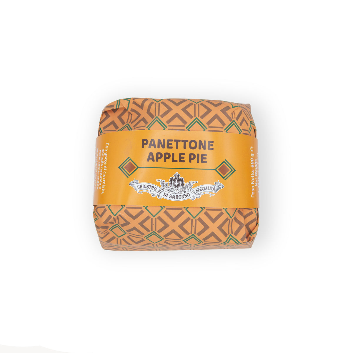 Panettone Apple Pie con mela candita e cioccolato Chiostro di Saronno