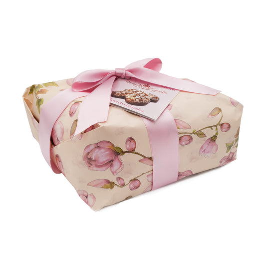 colomba classica incartata rosa