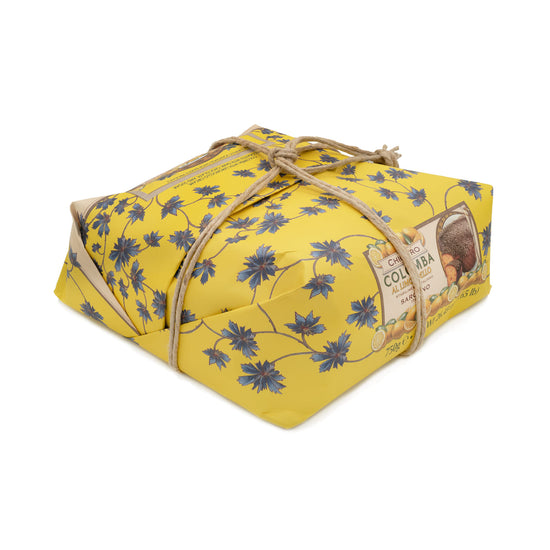 vista laterale confezione colomba limoncello