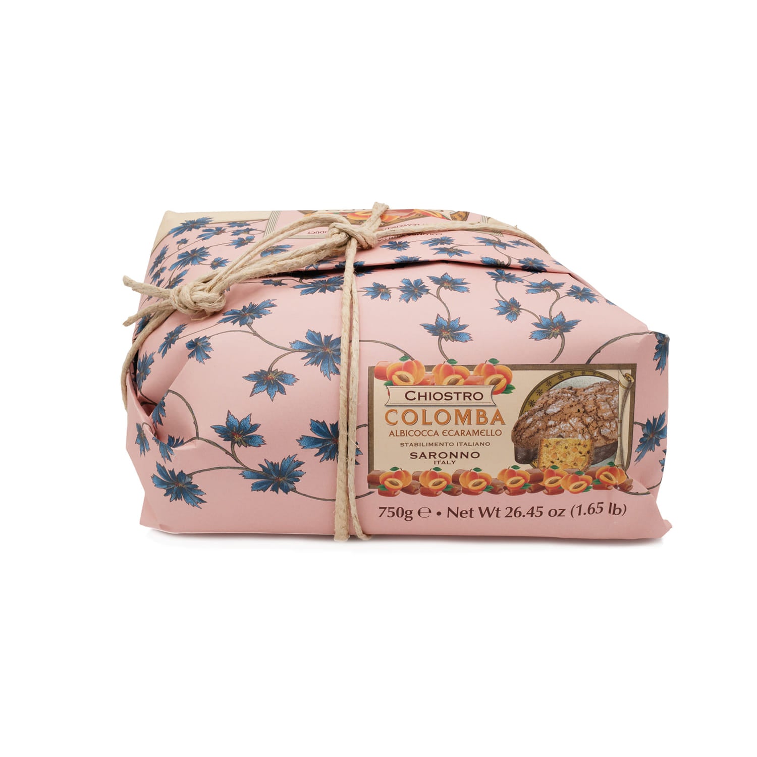 colomba albicocca caramello dettaglio etichetta