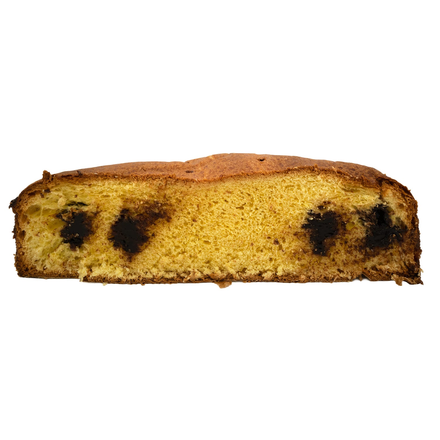 dettaglio colomba gianduia tagliata