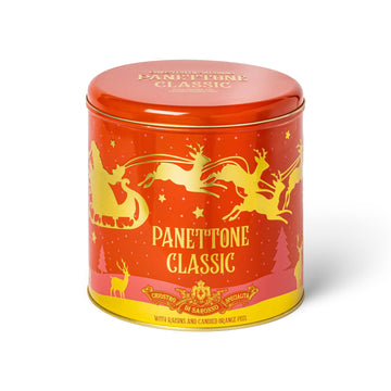 panettone classico latta renne dorate